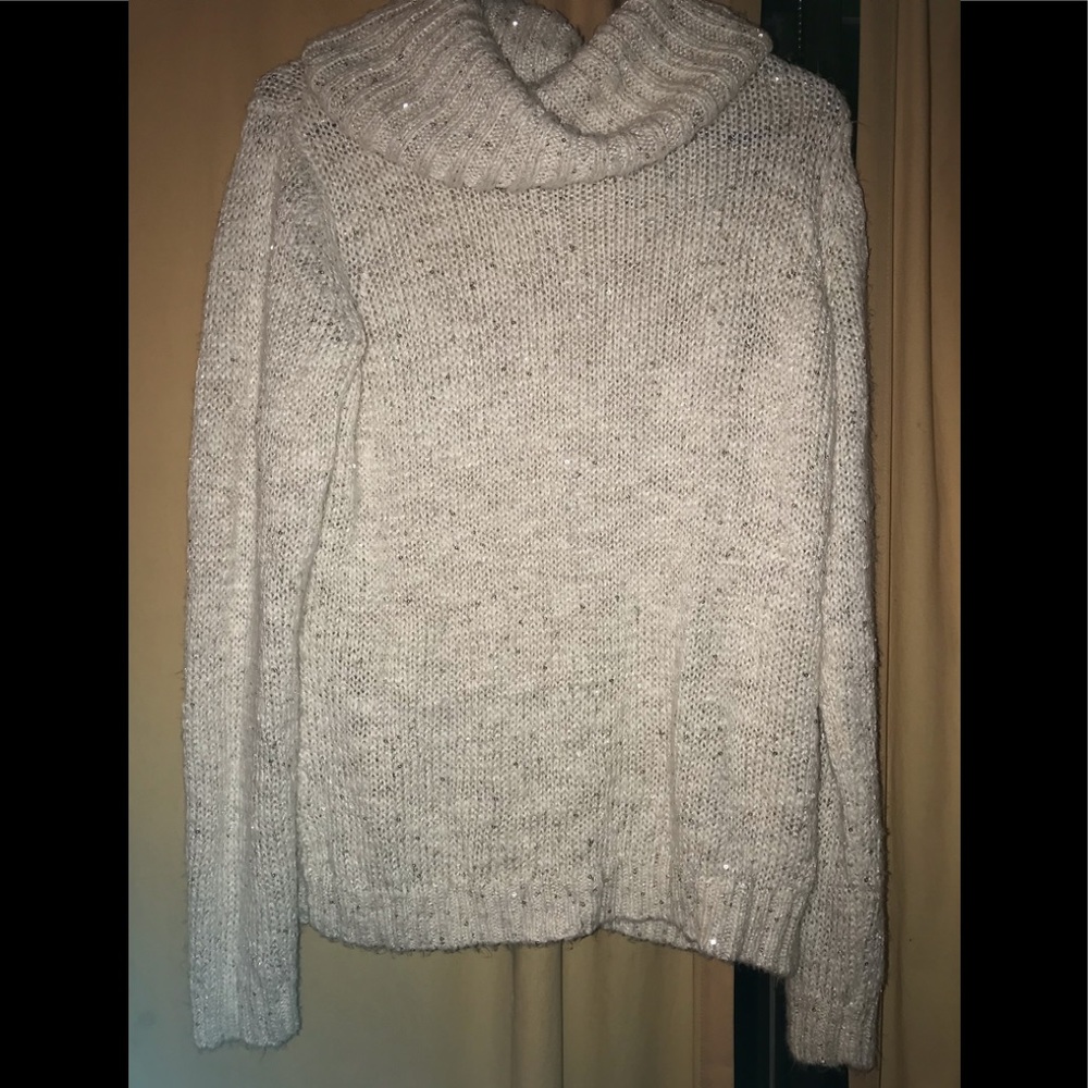 Sequin crowl neck sweater